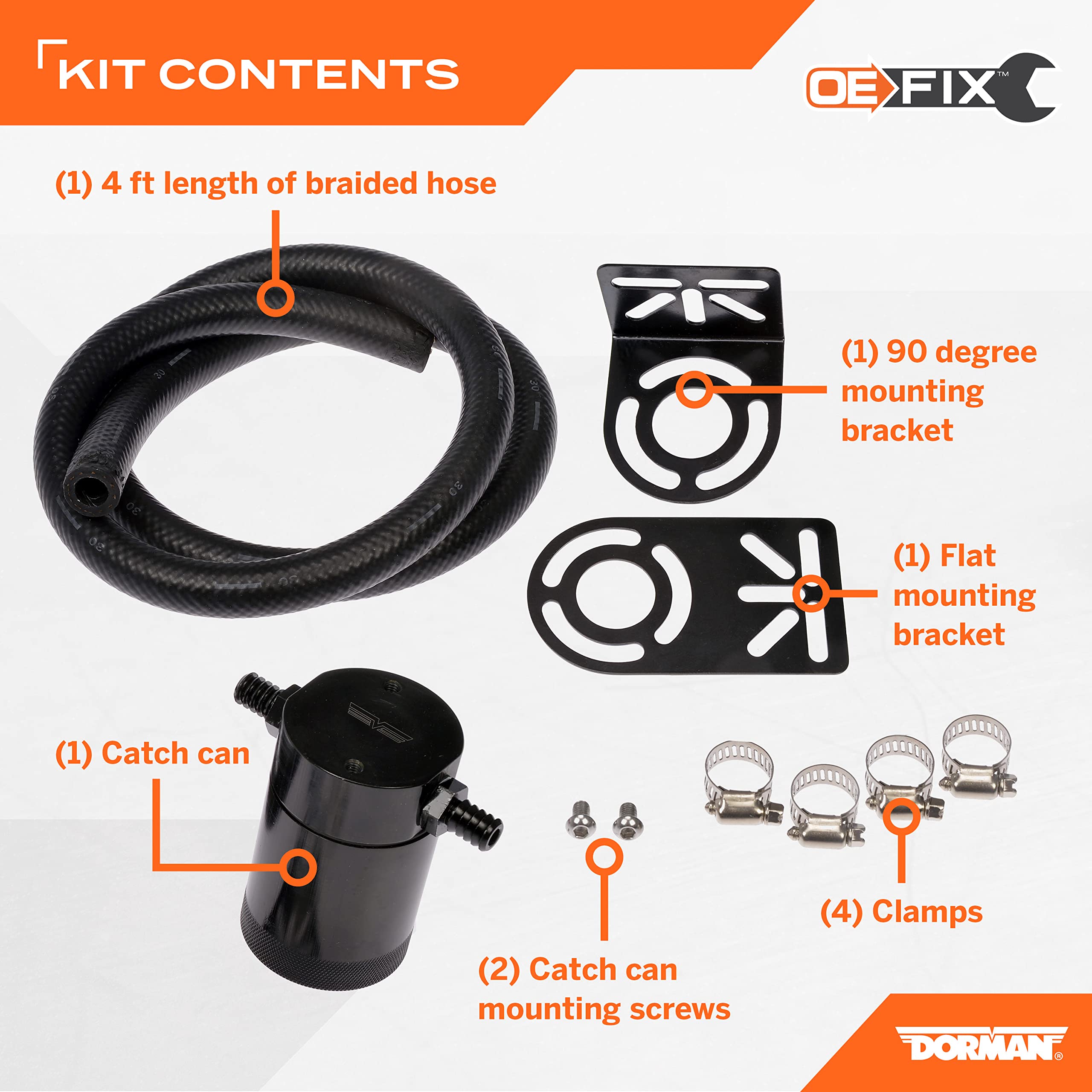 Dorman 46110 Oil Catch Can System - Universal (OE FIX) - Image 3