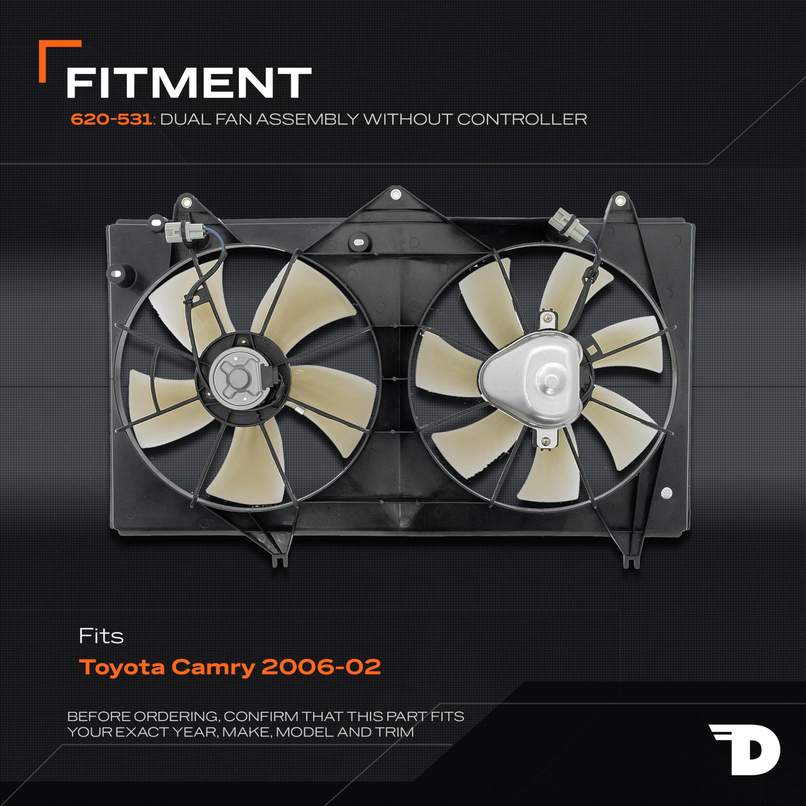 Dorman 620-531 Engine Cooling Fan Assembly Compatible with Select Toyota Models - Image 3