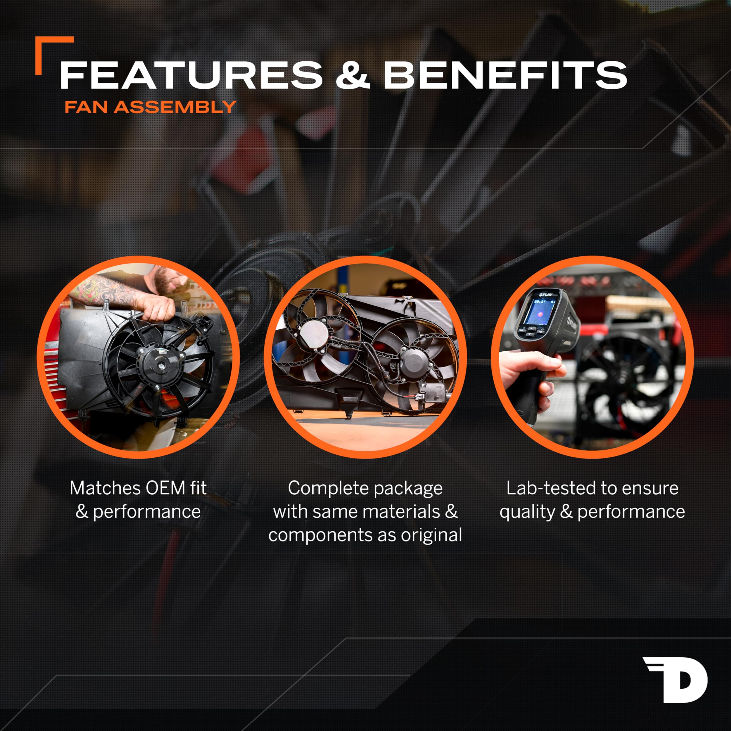 Dorman 620-531 Engine Cooling Fan Assembly Compatible with Select Toyota Models - Image 4