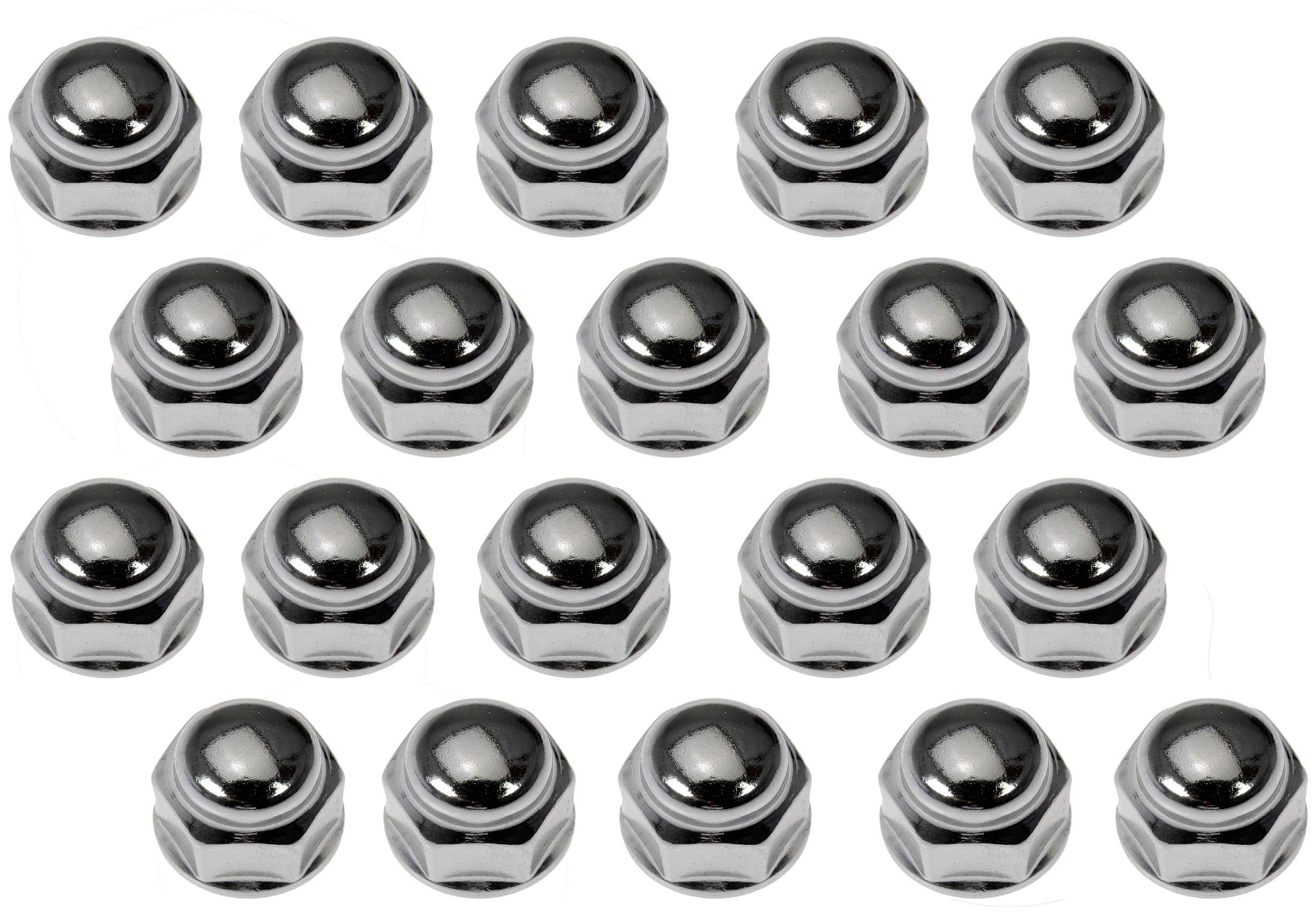 Dorman 711-265 Wheel Nut Chrome Acorn Bulge Seat 1/2-20 Compatible with Select Models, 20 Pack - Image 5