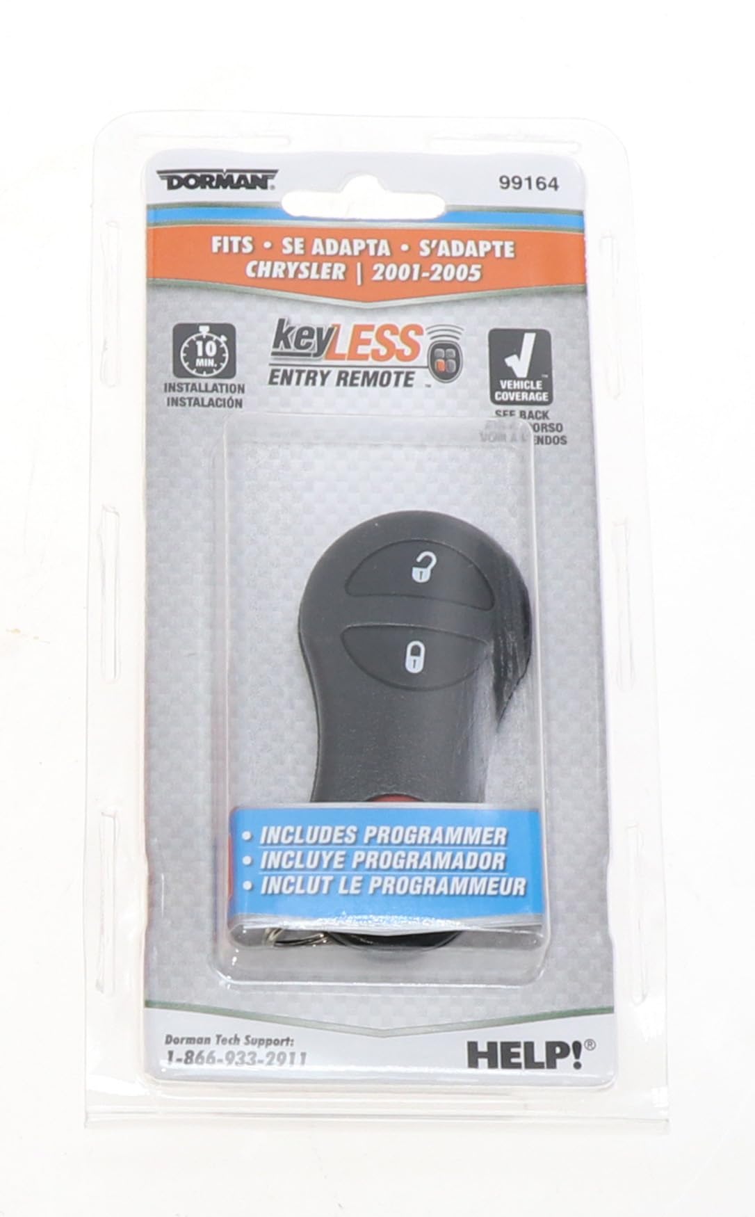 Dorman 99164 Patented Keyless Entry Remote 3 Button Compatible with Select Chrysler / Dodge / Plymouth Models (OE FIX) - Image 5
