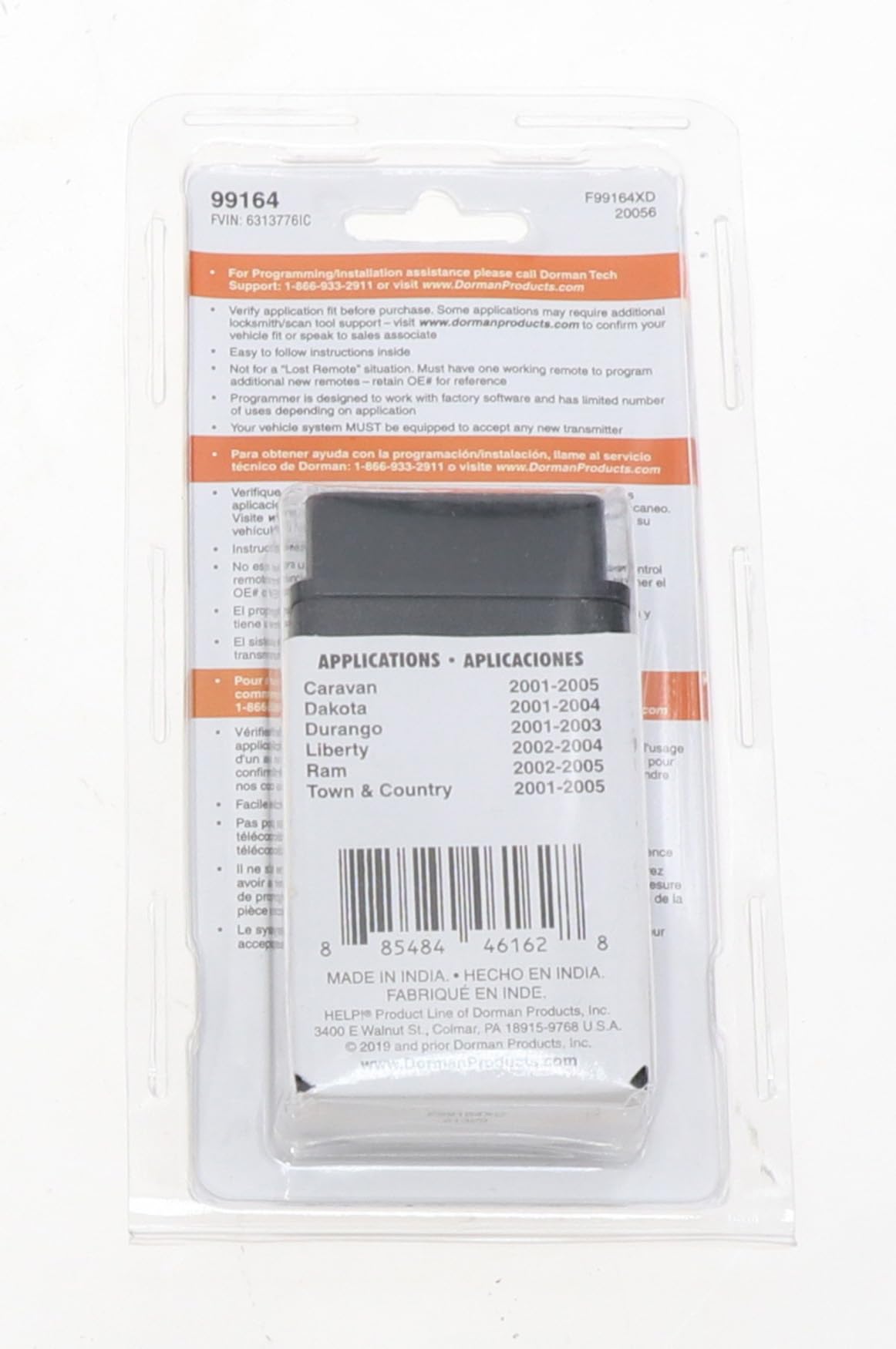 Dorman 99164 Patented Keyless Entry Remote 3 Button Compatible with Select Chrysler / Dodge / Plymouth Models (OE FIX) - Image 6